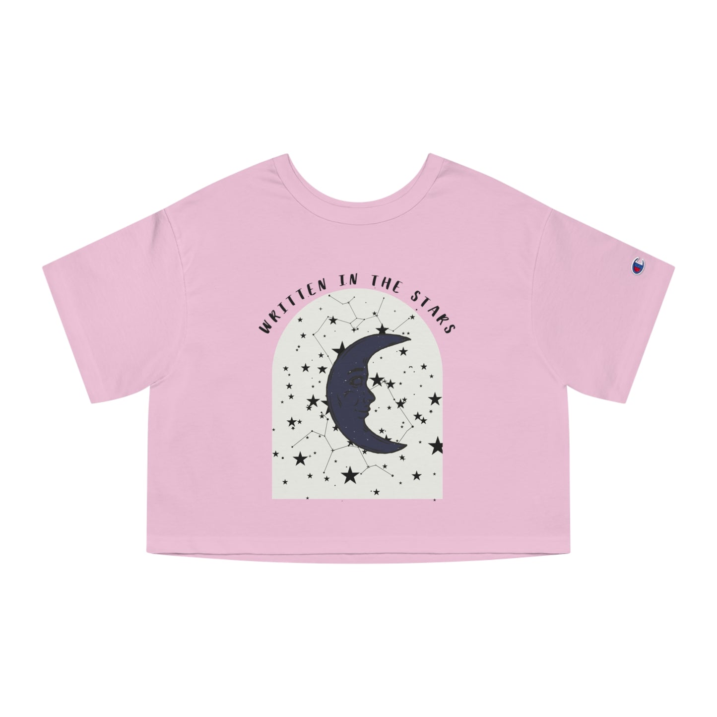 Cropped T-Shirt - 'Written in the Stars' Casual Tee for Dreamers