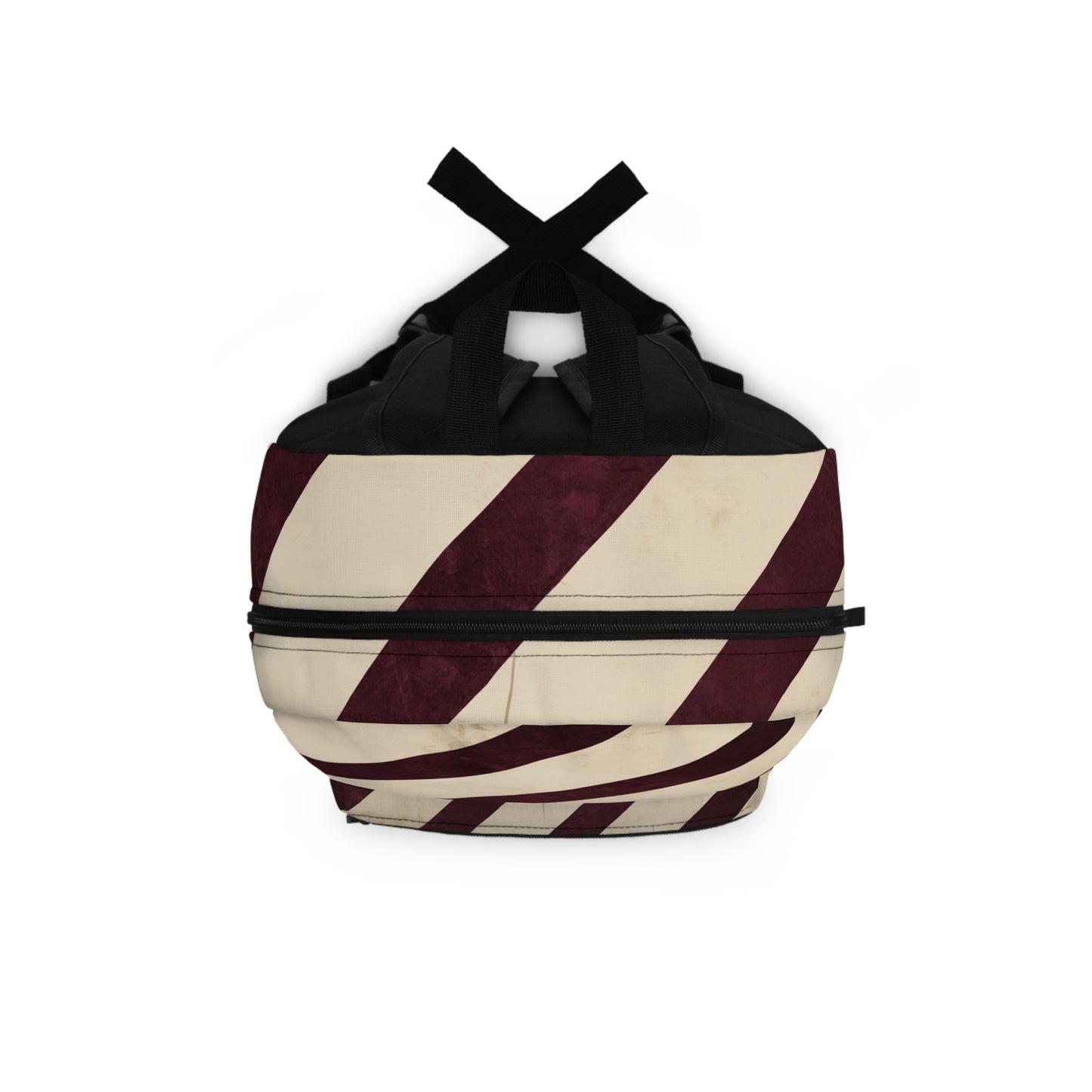 Backpack Vintage Burgundy Striped - Durable and Stylish Every