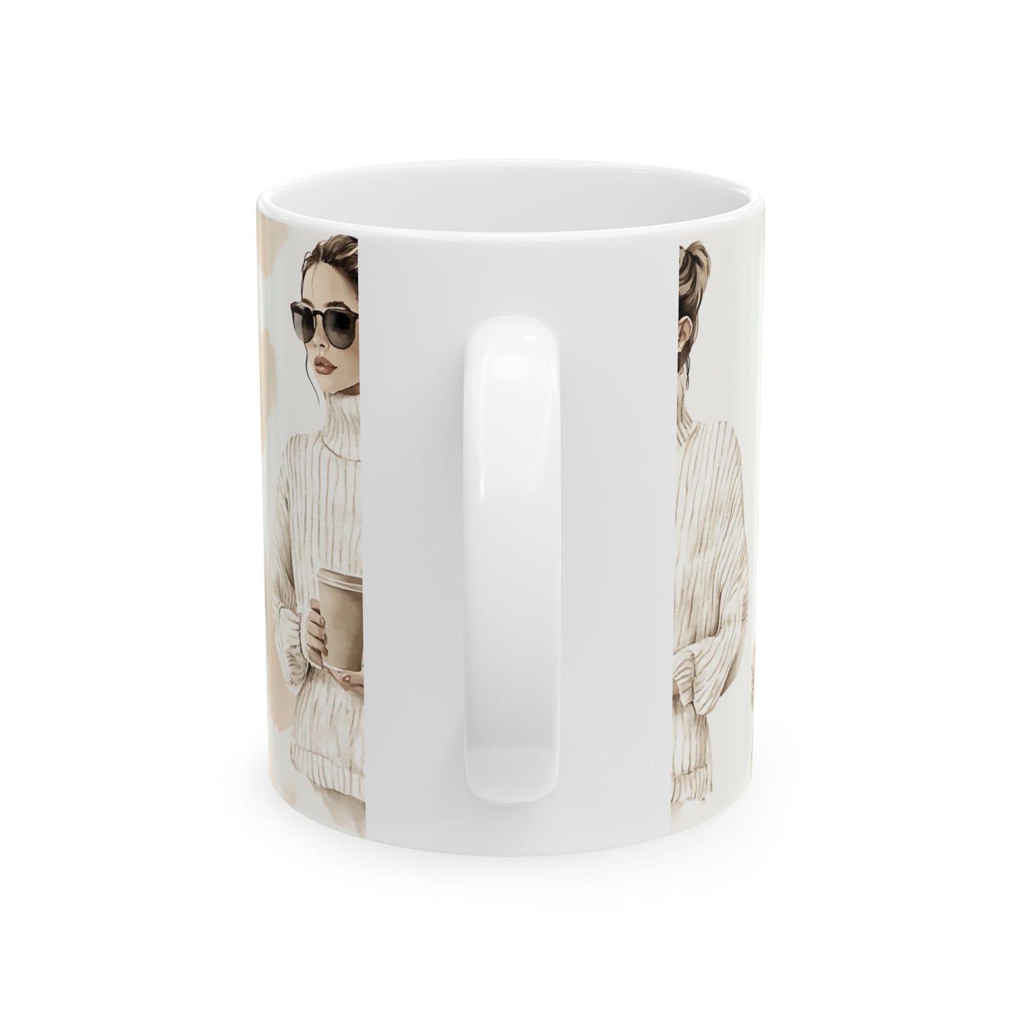 Elegant Ceramic Coffee Mug - "Craft Your Moments with Elegance" - 11oz & 15oz