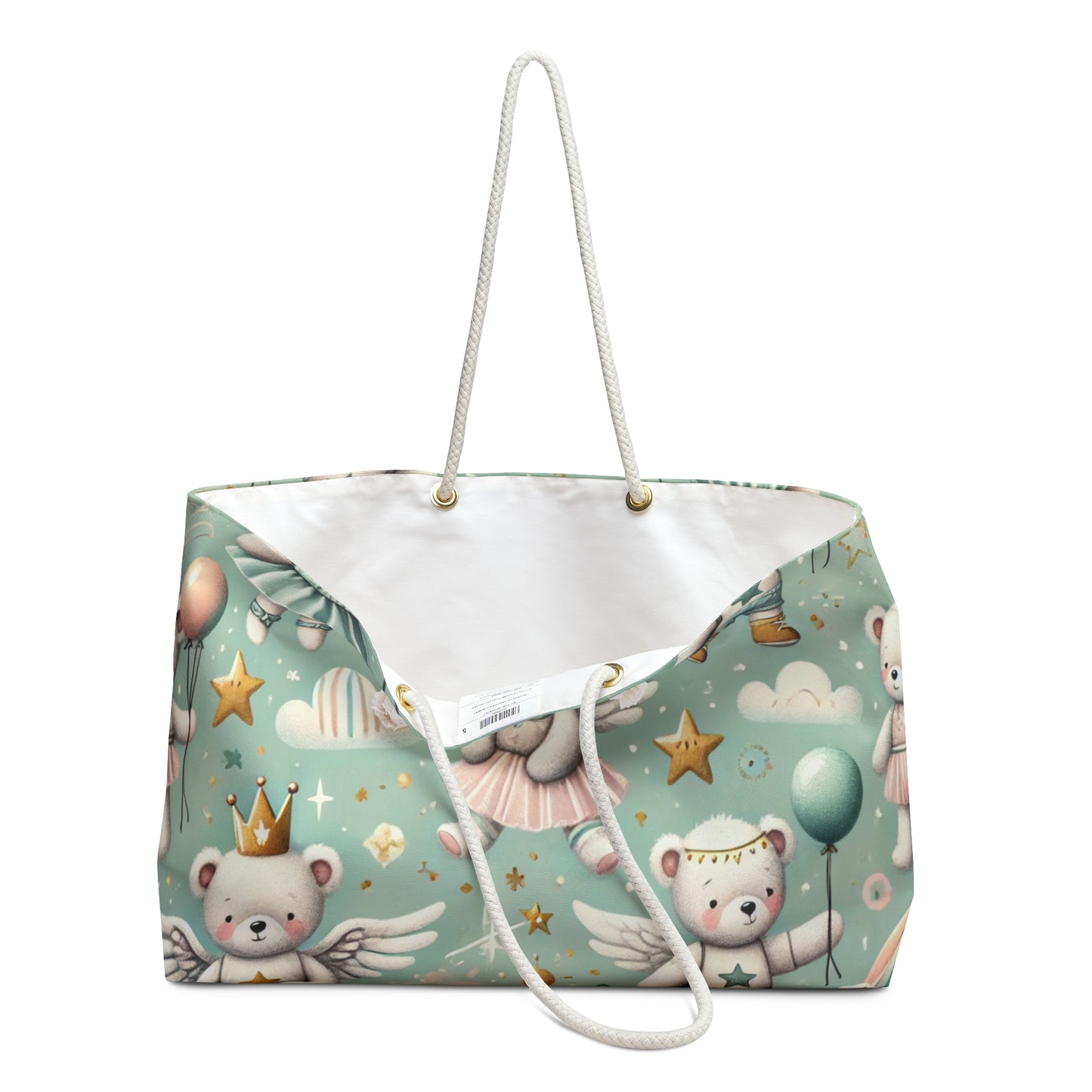 Cute Angel Bear Weekender Bag - Perfect for Travel & Gifting