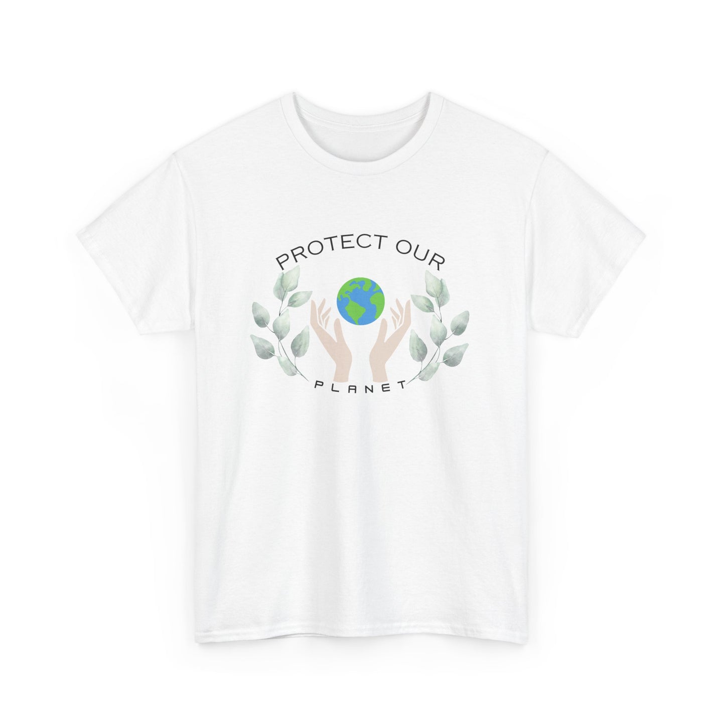Eco-Friendly Unisex Heavy Cotton Tee - "Protect Our Planet"