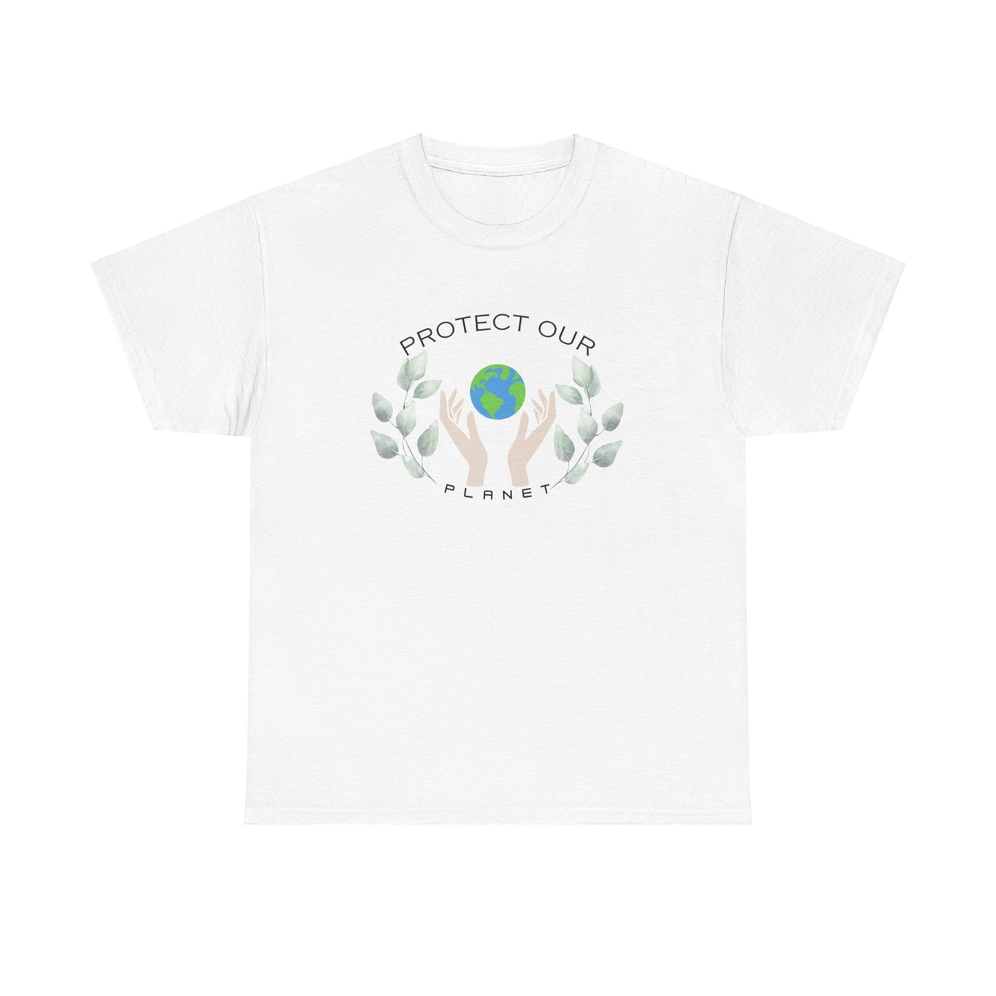 Eco-Friendly Unisex Heavy Cotton Tee - "Protect Our Planet"