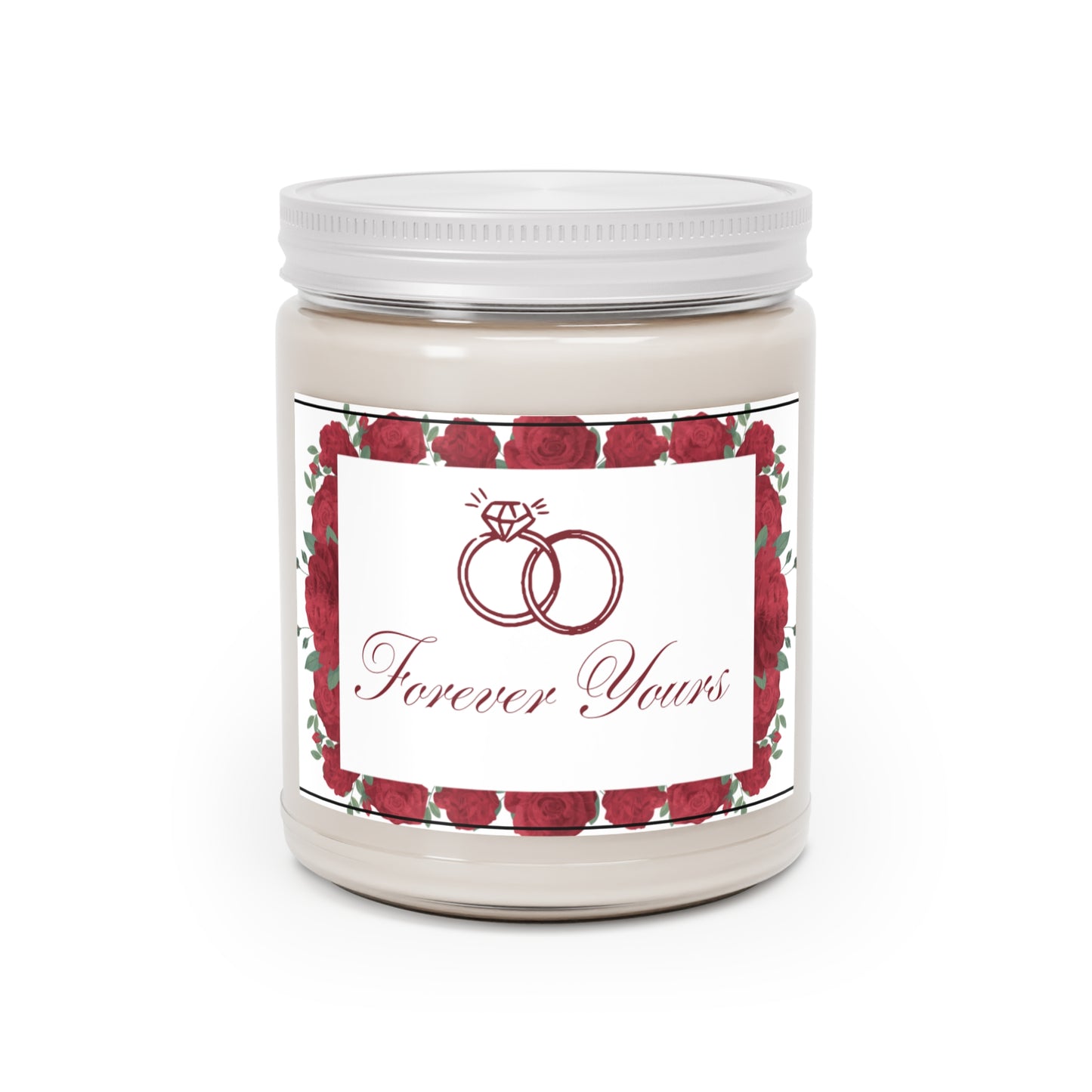 Forever Yours Wedding Candle – Romantic Soy Wax Candle for Engagements, Weddings, Anniversaries, and Special Occasions
