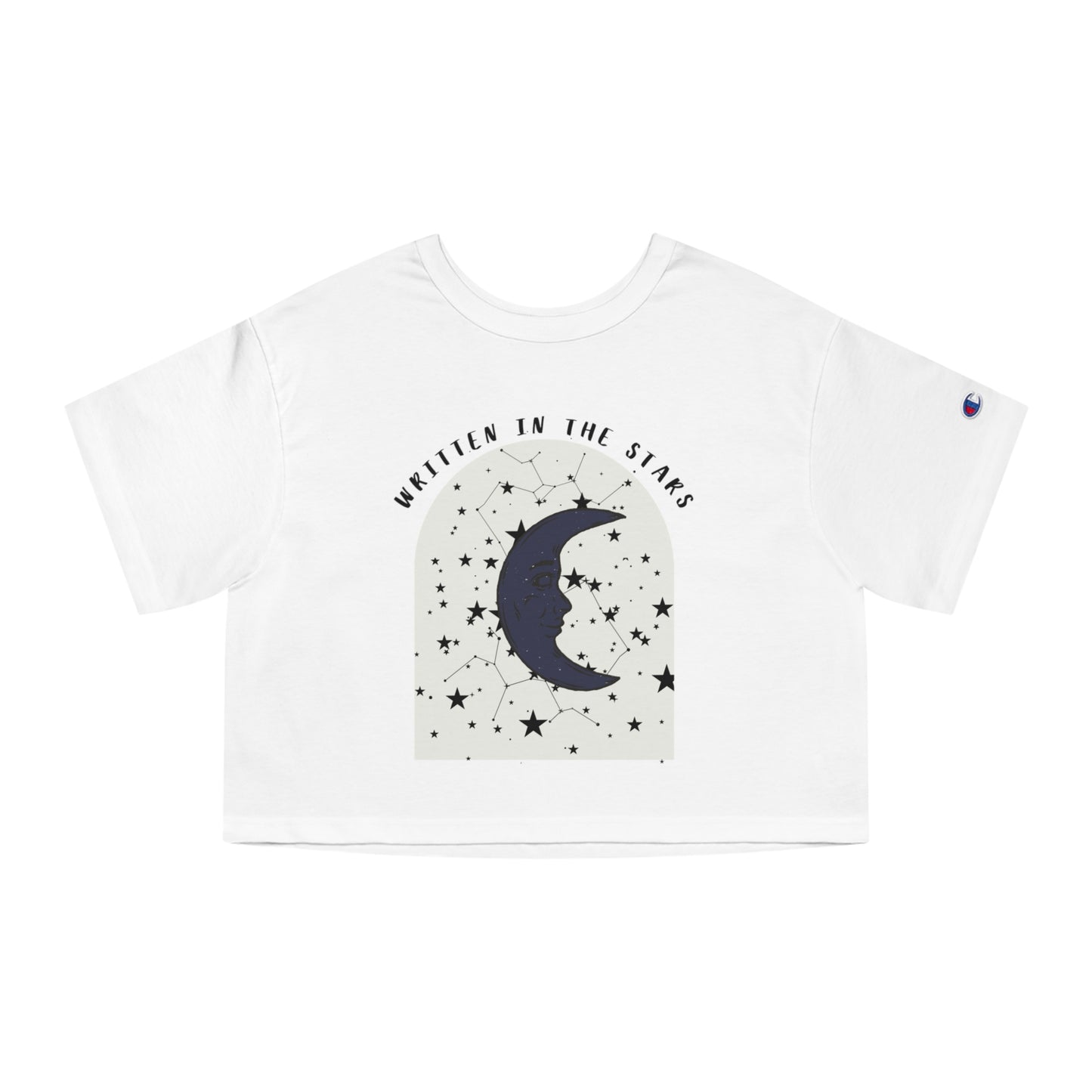 Cropped T-Shirt - 'Written in the Stars' Casual Tee for Dreamers