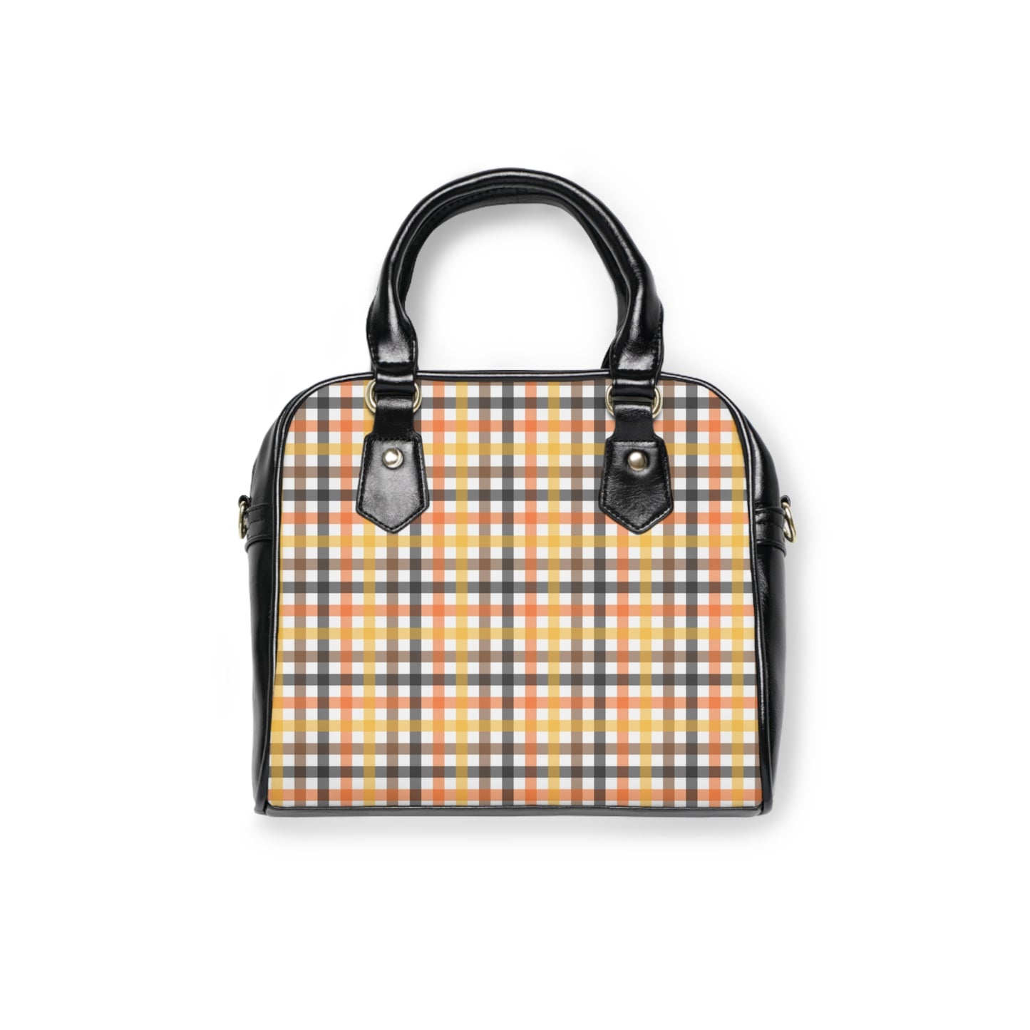 Autumn Plaid Shoulder Handbag - Stylish Tote for Everyday Use