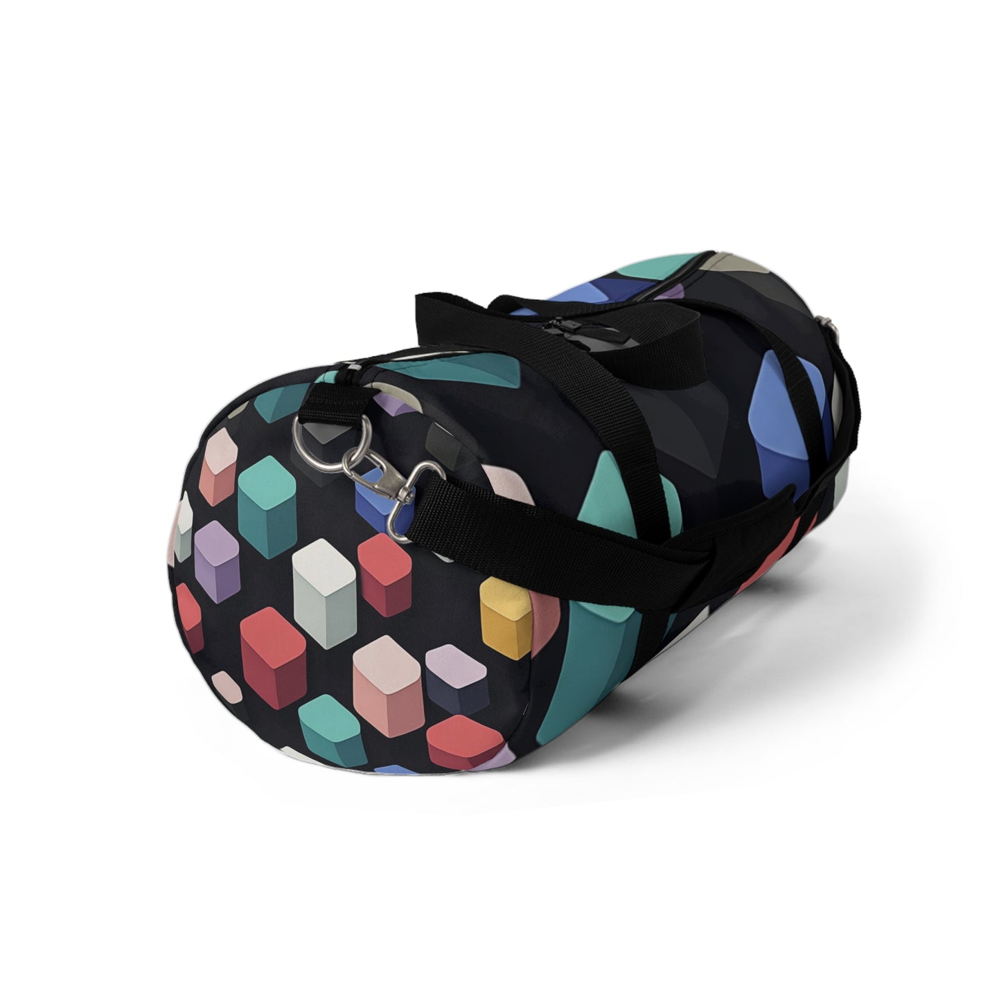 Colorful Geometric Duffel Bag - Stylish Travel Companion for Gym and Weekend Getaways