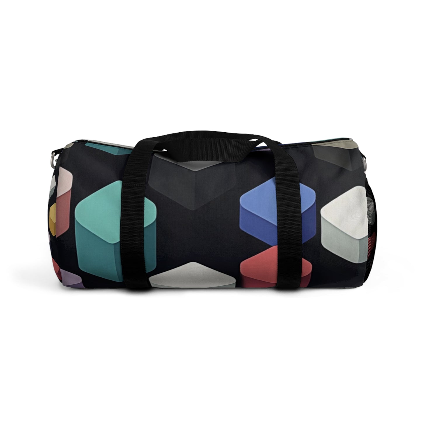 Colorful Geometric Duffel Bag - Stylish Travel Companion for Gym and Weekend Getaways