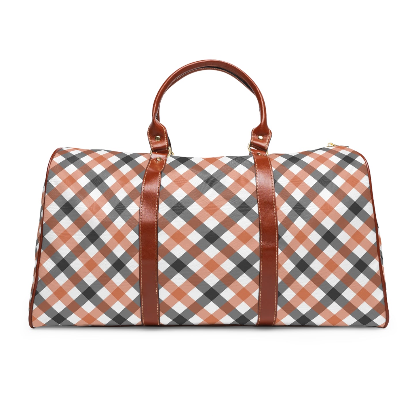 Stylish Plaid Waterproof Duffle Bag - Perfect for Any Occasion