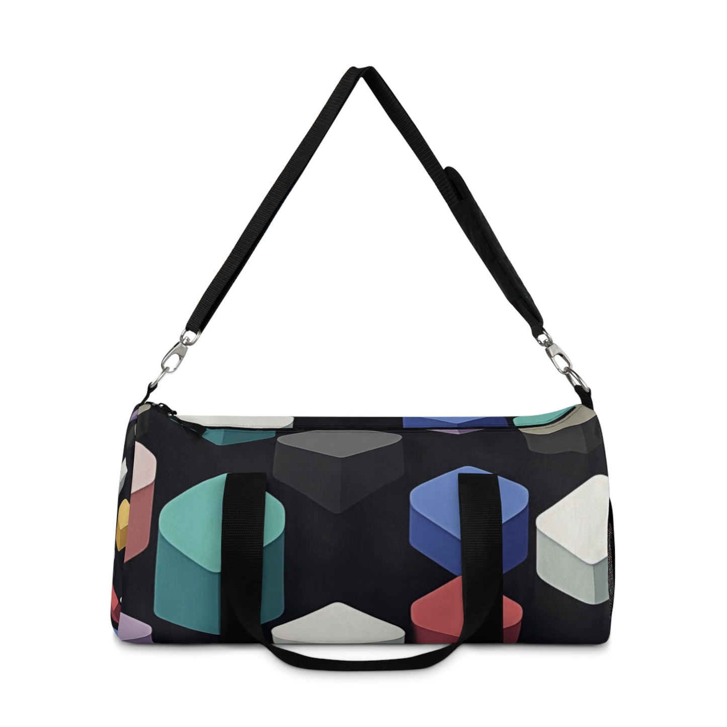 Colorful Geometric Duffel Bag - Stylish Travel Companion for Gym and Weekend Getaways