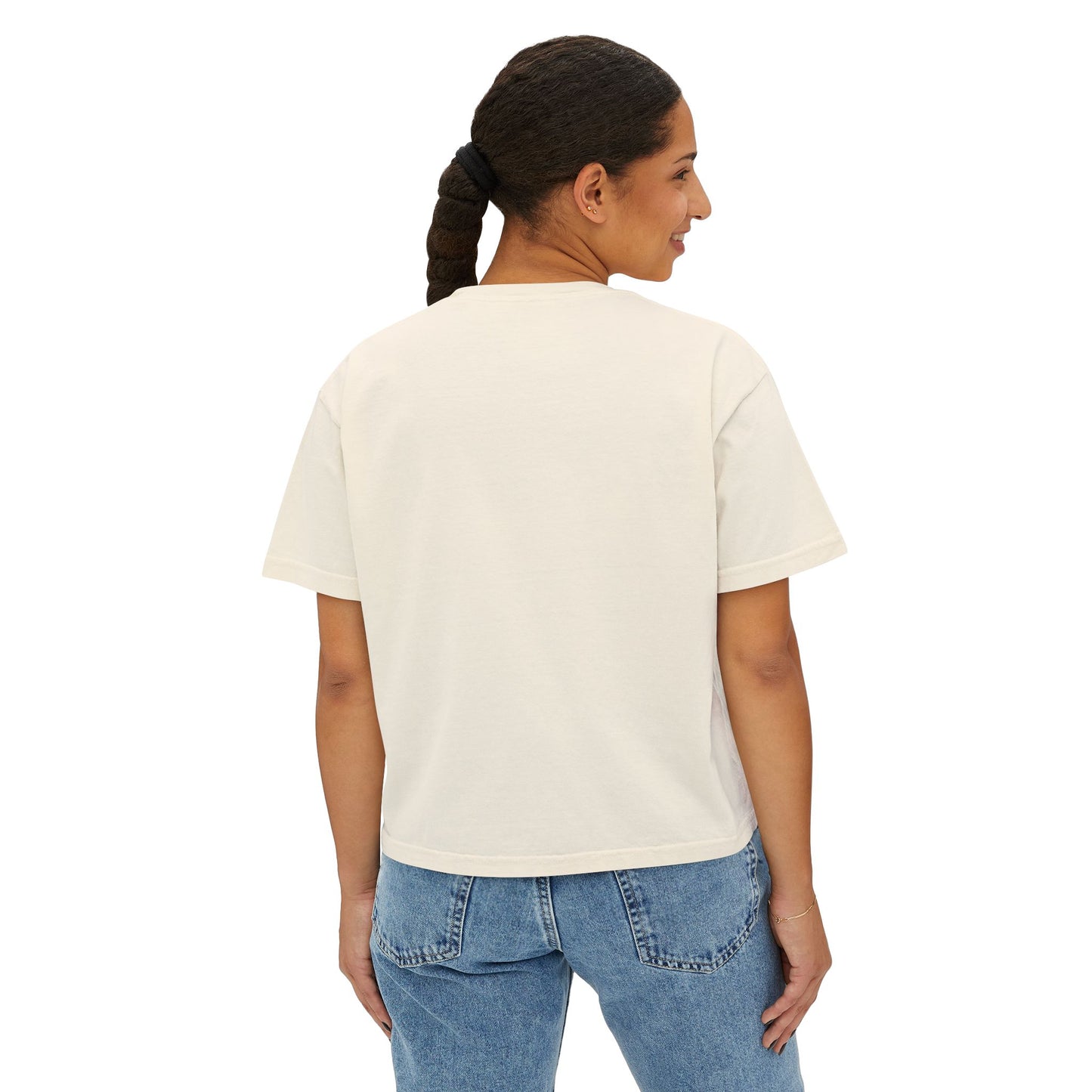 Healing in Progress Women's Boxy Tee - Cozy Floral Graphic T-Shirt