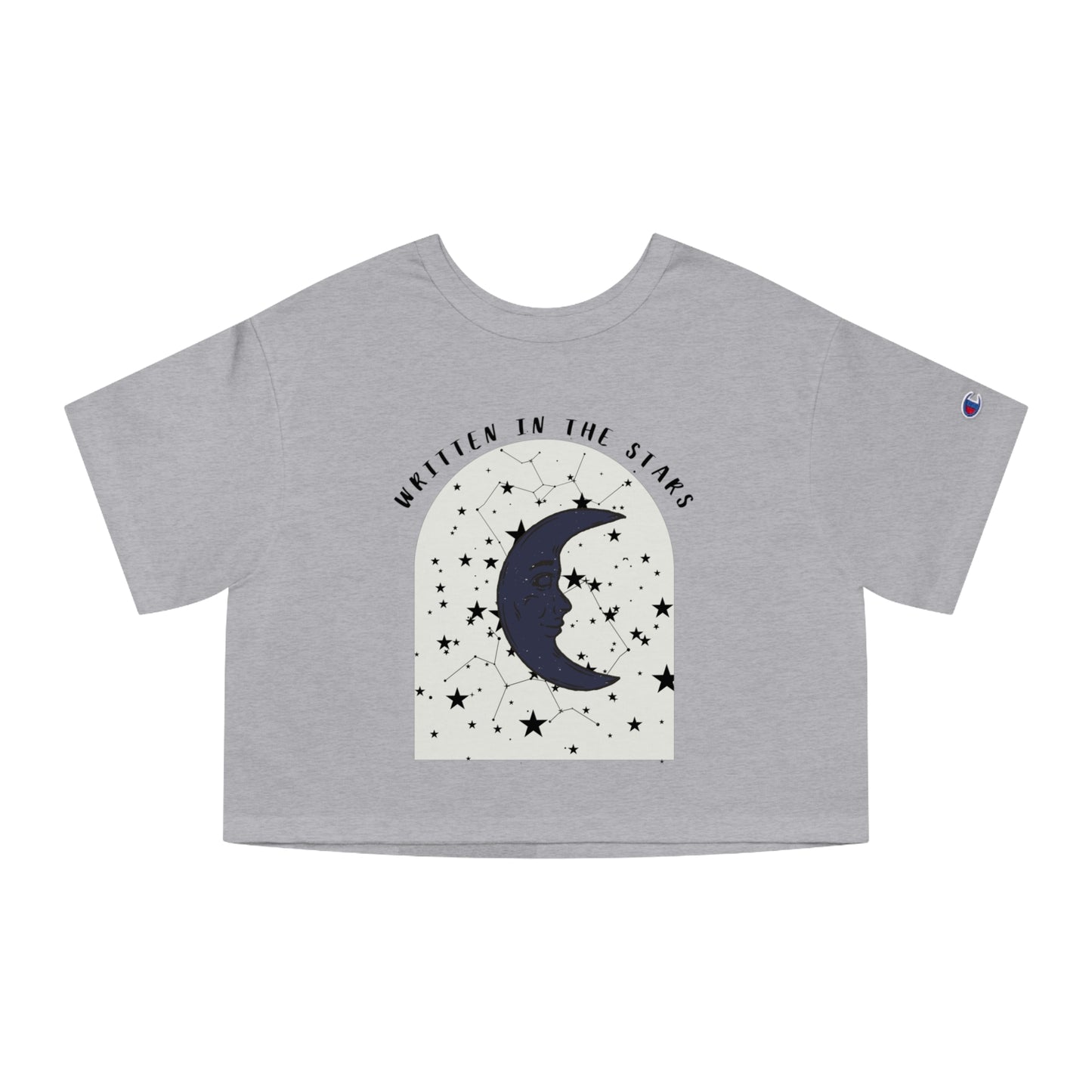 Cropped T-Shirt - 'Written in the Stars' Casual Tee for Dreamers