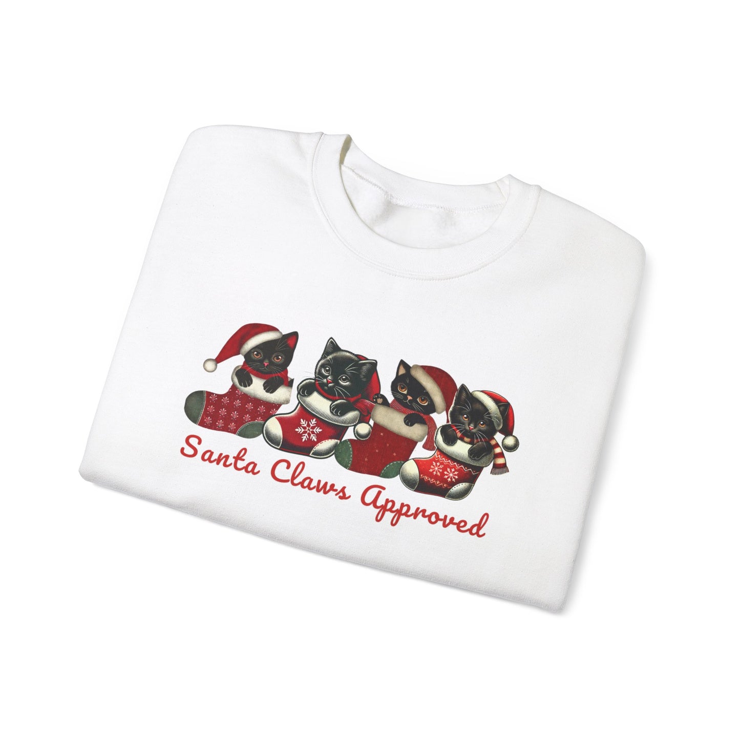 Santa Claws Approved Unisex Crewneck Sweatshirt