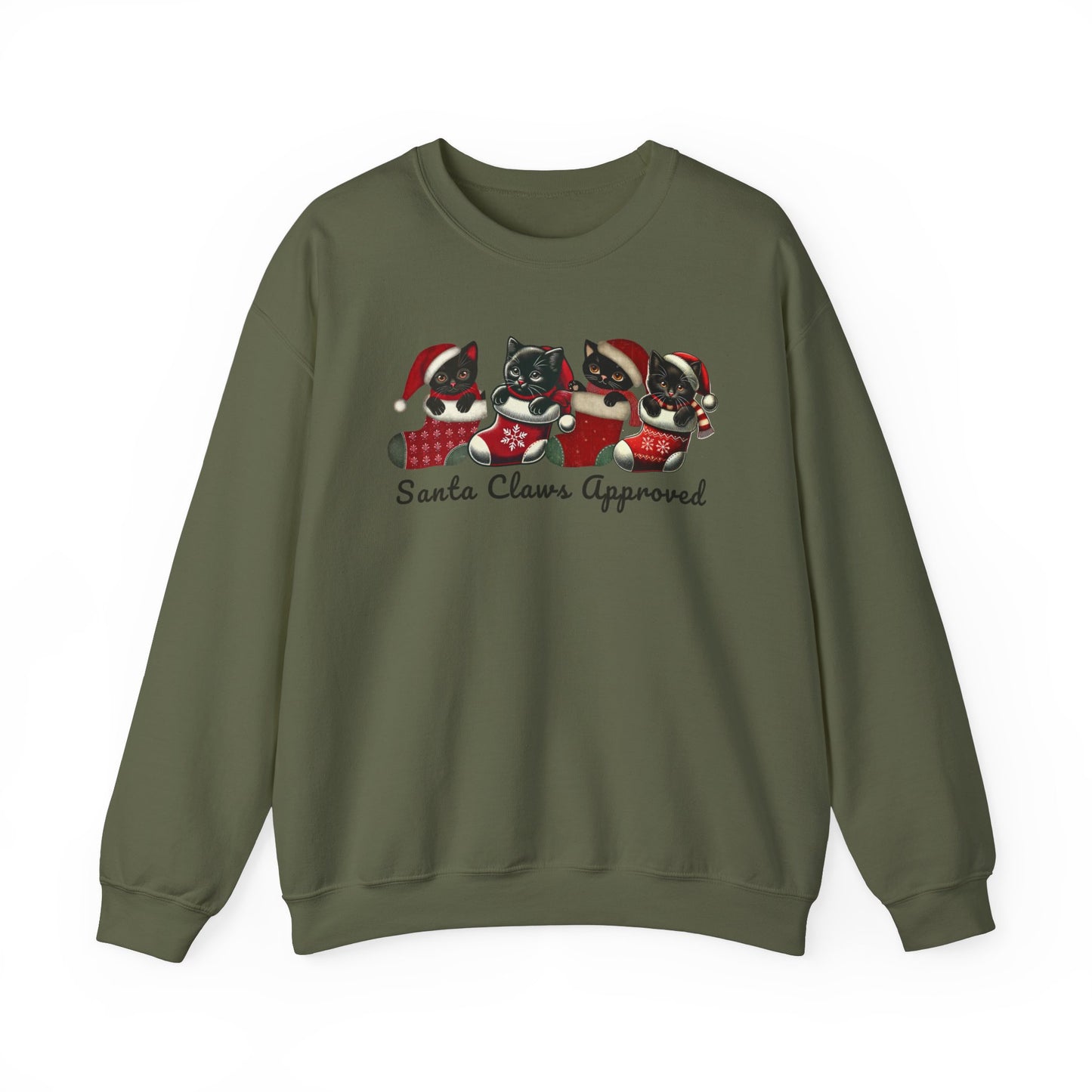 Santa Claws Approved Unisex Heavy Blend™ Crewneck Sweatshirt - Festive Holiday Apparel