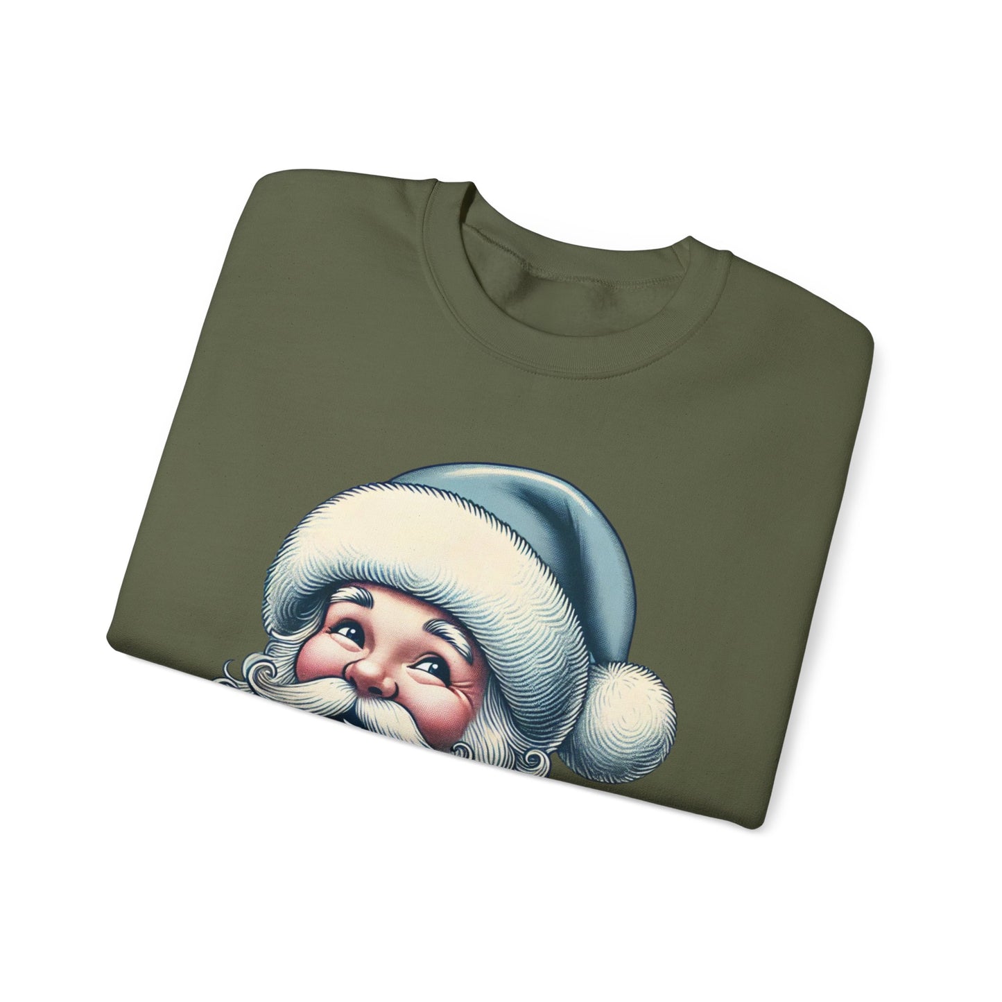 Vintage Santa Christmas Crewneck Sweatshirt – Festive Holiday Apparel