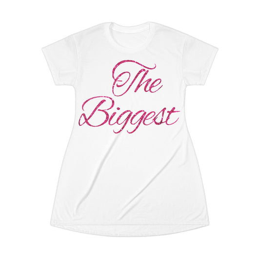 The White Biggest Statement T-Shirt Dress - Perfect for Celebrations and Comfortable Everyday Wear