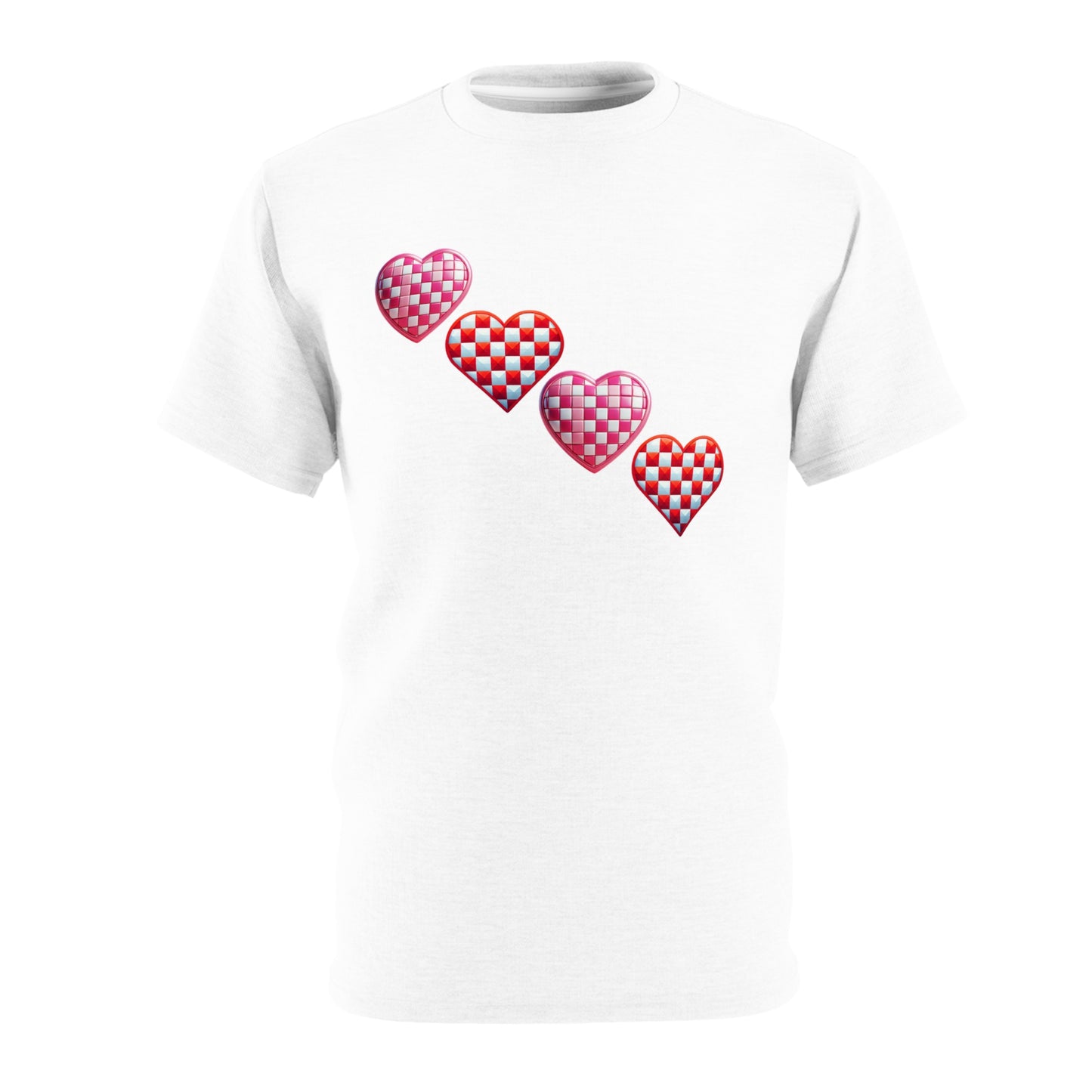 Valentine's Day Love Hearts Unisex Tee – Cute Graphic Heart Design