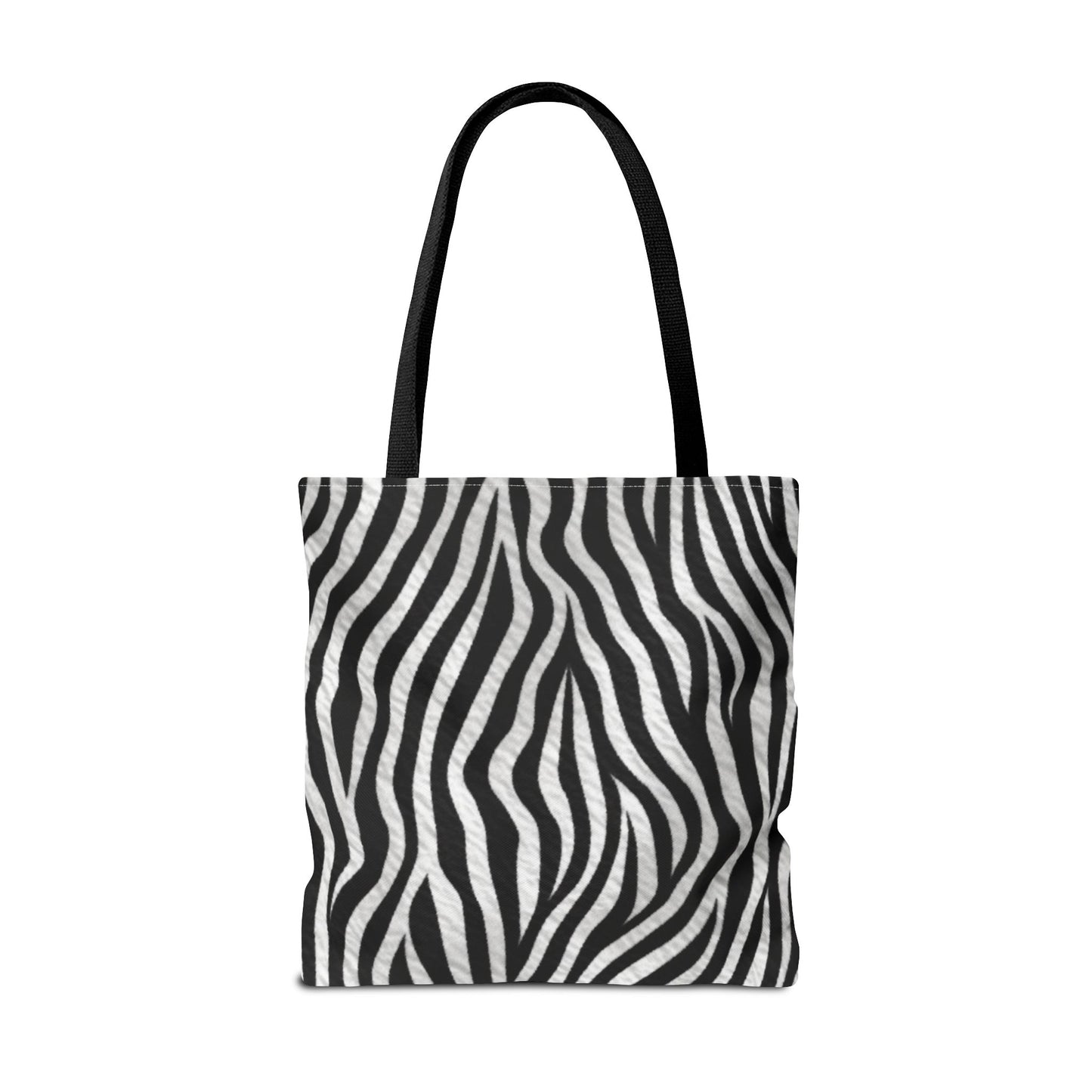 Modern Abstract Art Tote Bag - Vibrant Face Design & Zebra Print Reversible Style - Durable, Lightweight, Everyday Carry