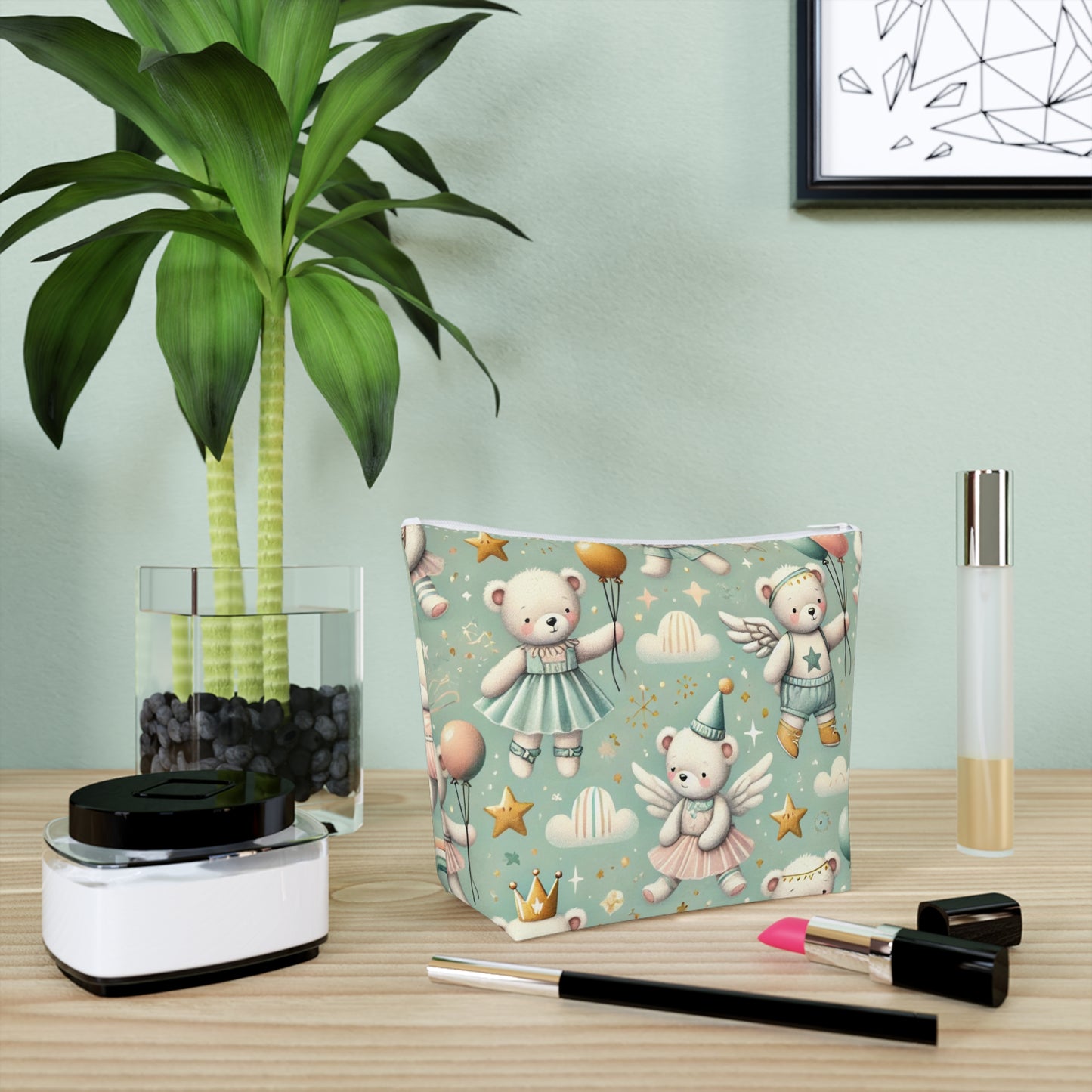 Whimsical Bear Cosmetic Themed Multipurpose Pouch - For All Ages, Not Just Babies!
