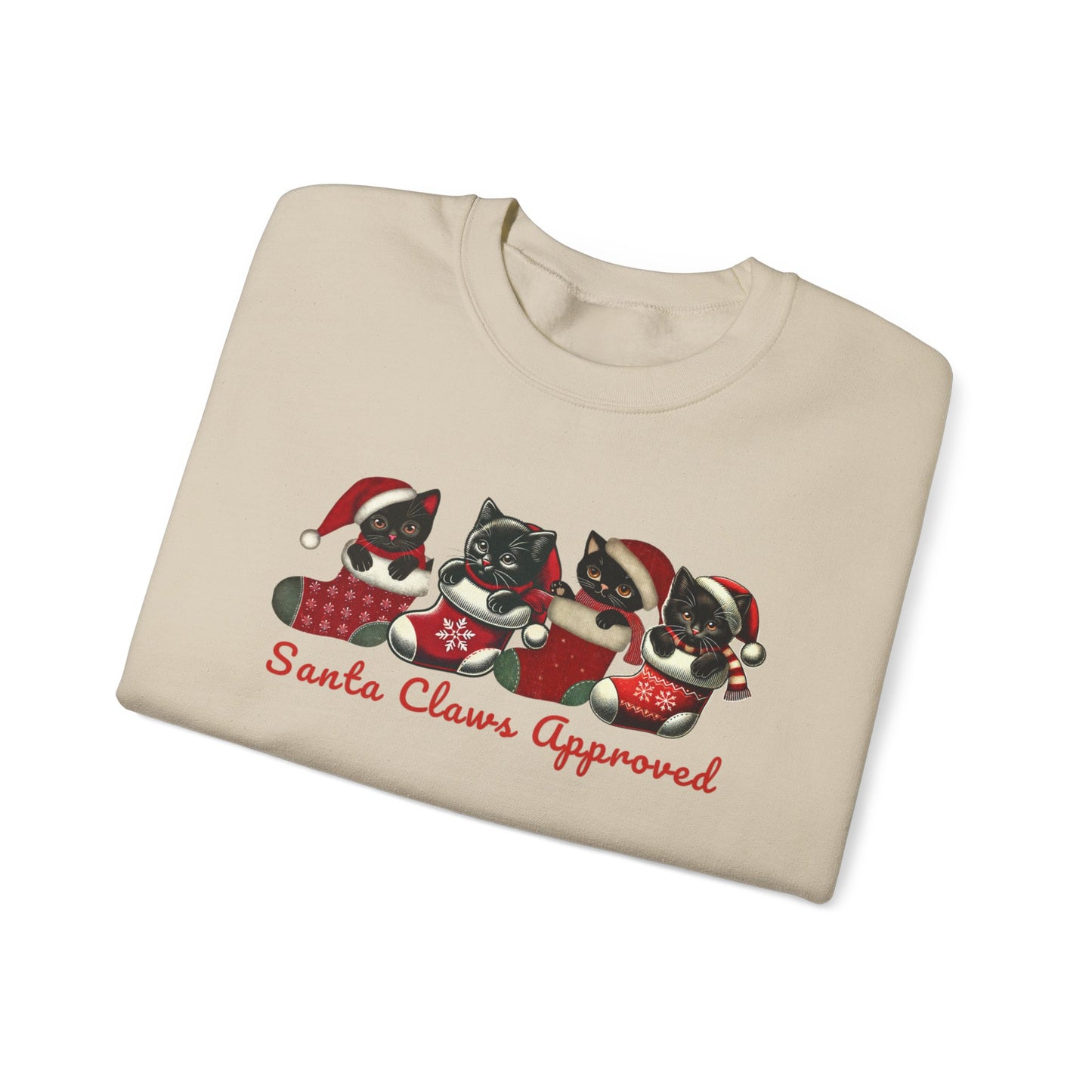 Santa Claws Approved Unisex Crewneck Sweatshirt