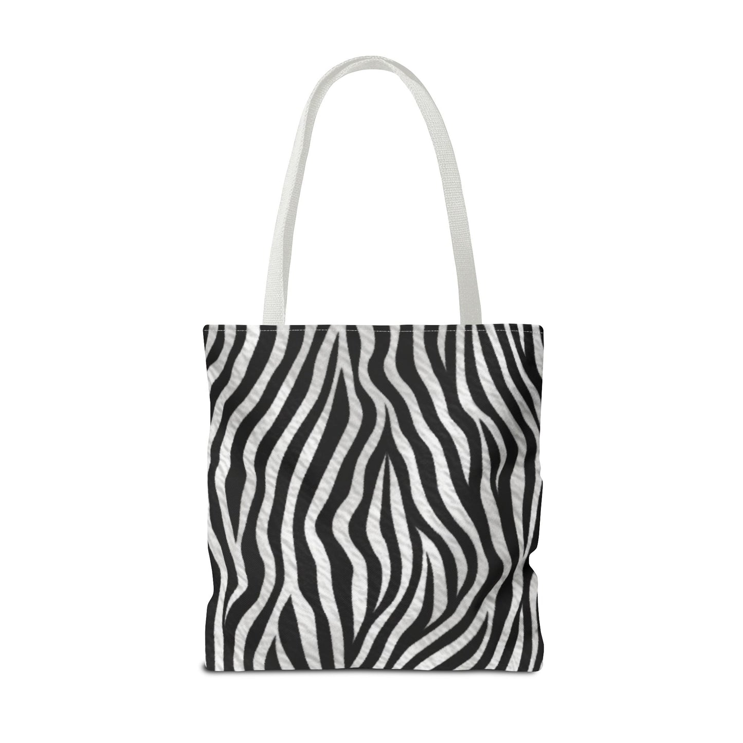 Modern Abstract Art Tote Bag - Vibrant Face Design & Zebra Print Reversible Style - Durable, Lightweight, Everyday Carry