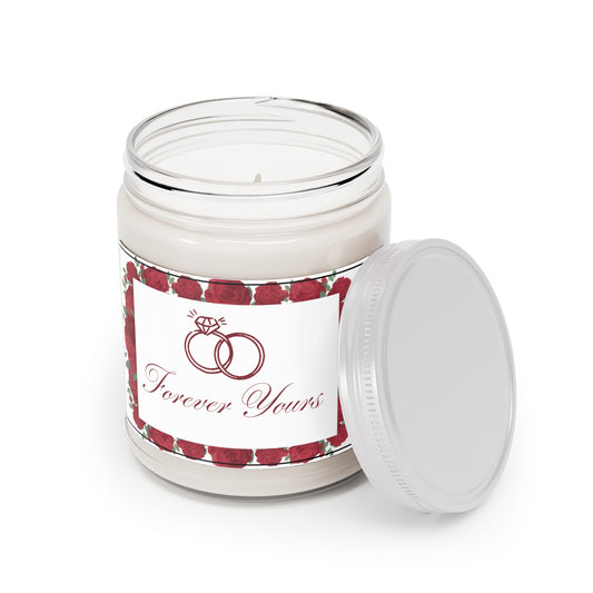 Forever Yours Wedding Candle – Romantic Soy Wax Candle for Engagements, Weddings, Anniversaries, and Special Occasions