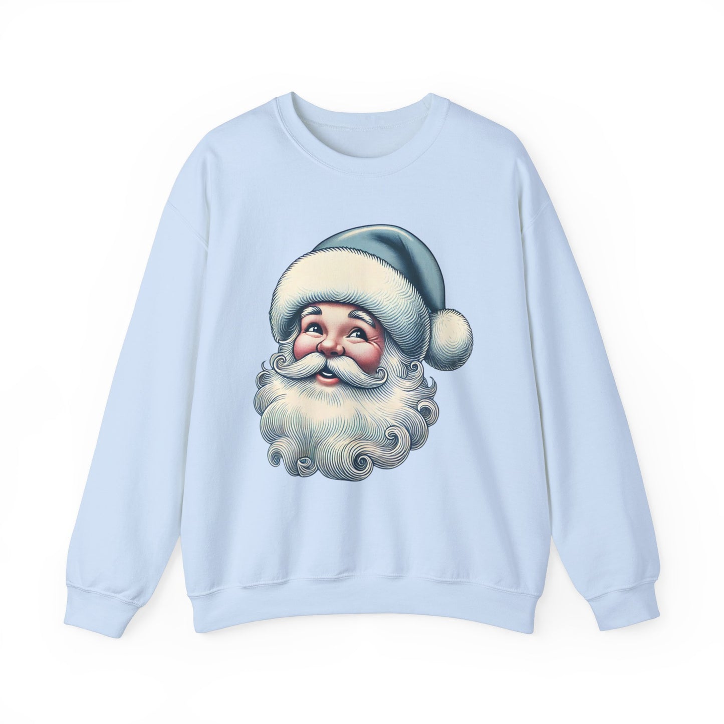 Vintage Santa Christmas Crewneck Sweatshirt – Festive Holiday Apparel