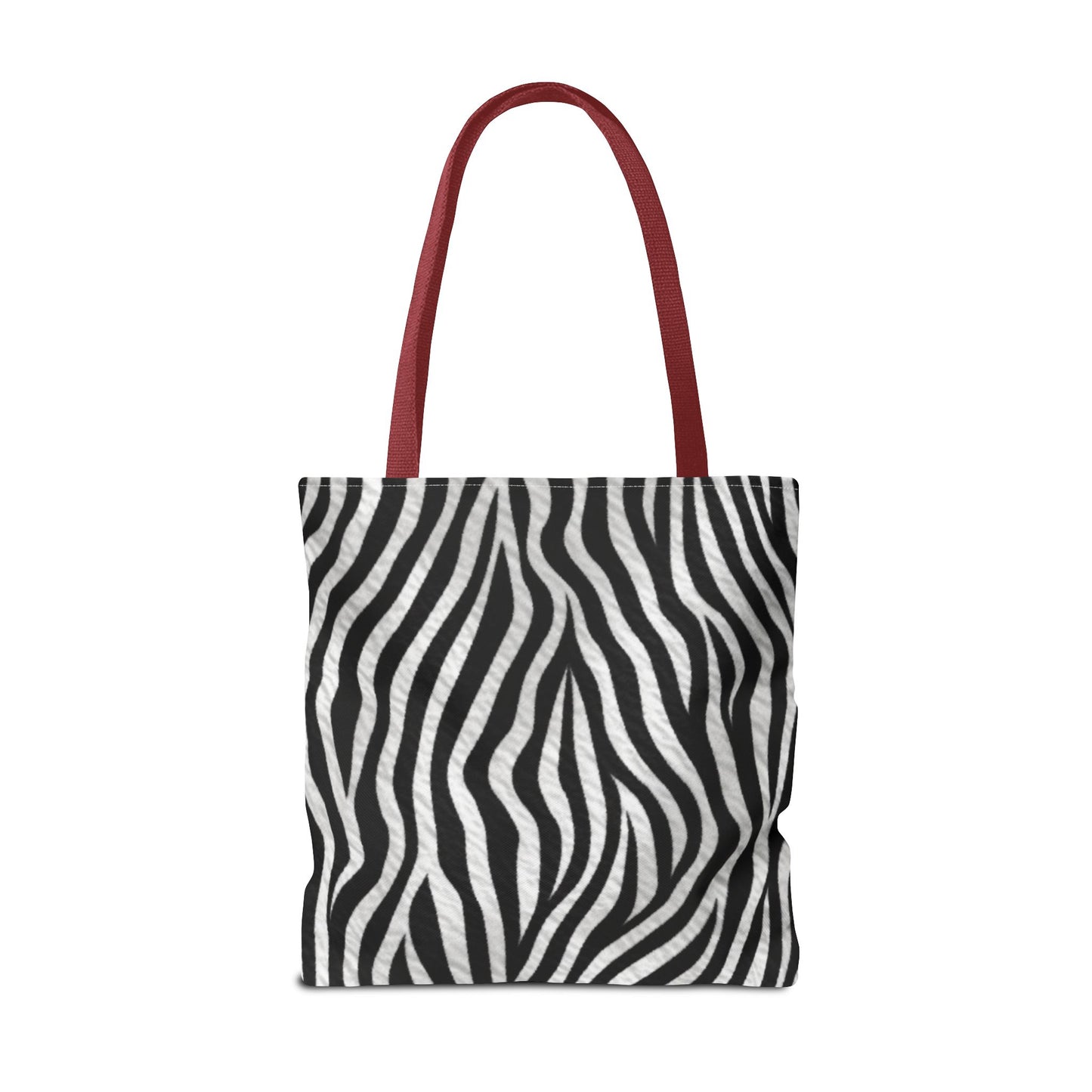 Modern Abstract Art Tote Bag - Vibrant Face Design & Zebra Print Reversible Style - Durable, Lightweight, Everyday Carry