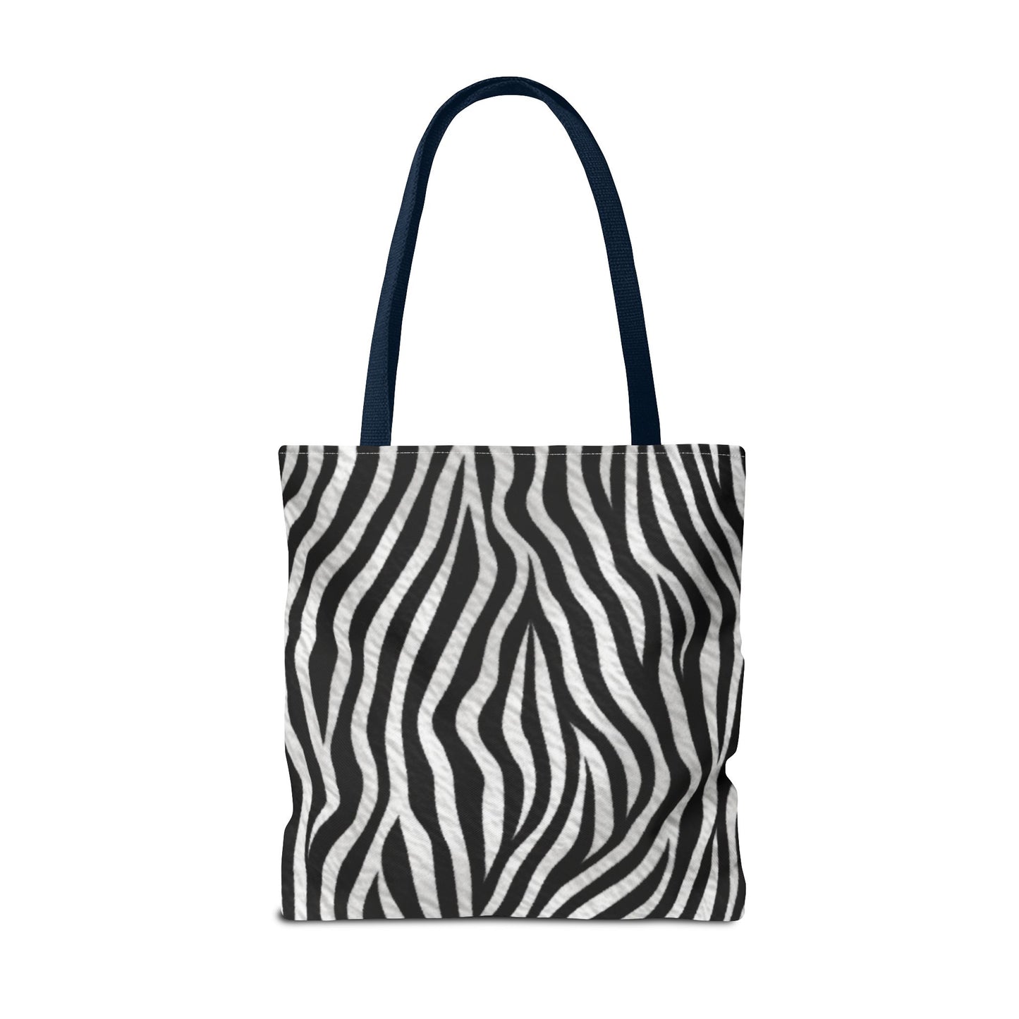 Modern Abstract Art Tote Bag - Vibrant Face Design & Zebra Print Reversible Style - Durable, Lightweight, Everyday Carry