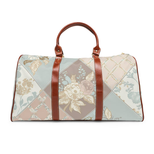 Chic Vintage Floral Weekender Timeless Waterproof Travel Bag - Stylish & Functional for Every Adventure