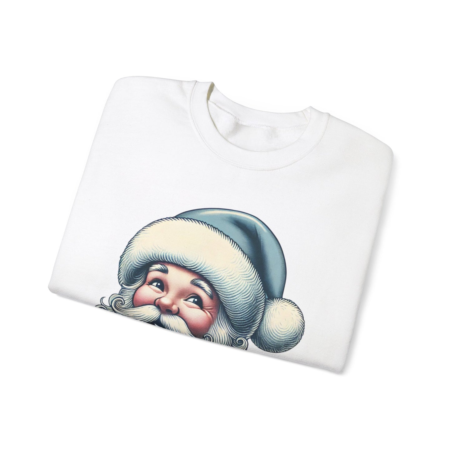 Vintage Santa Christmas Crewneck Sweatshirt – Festive Holiday Apparel