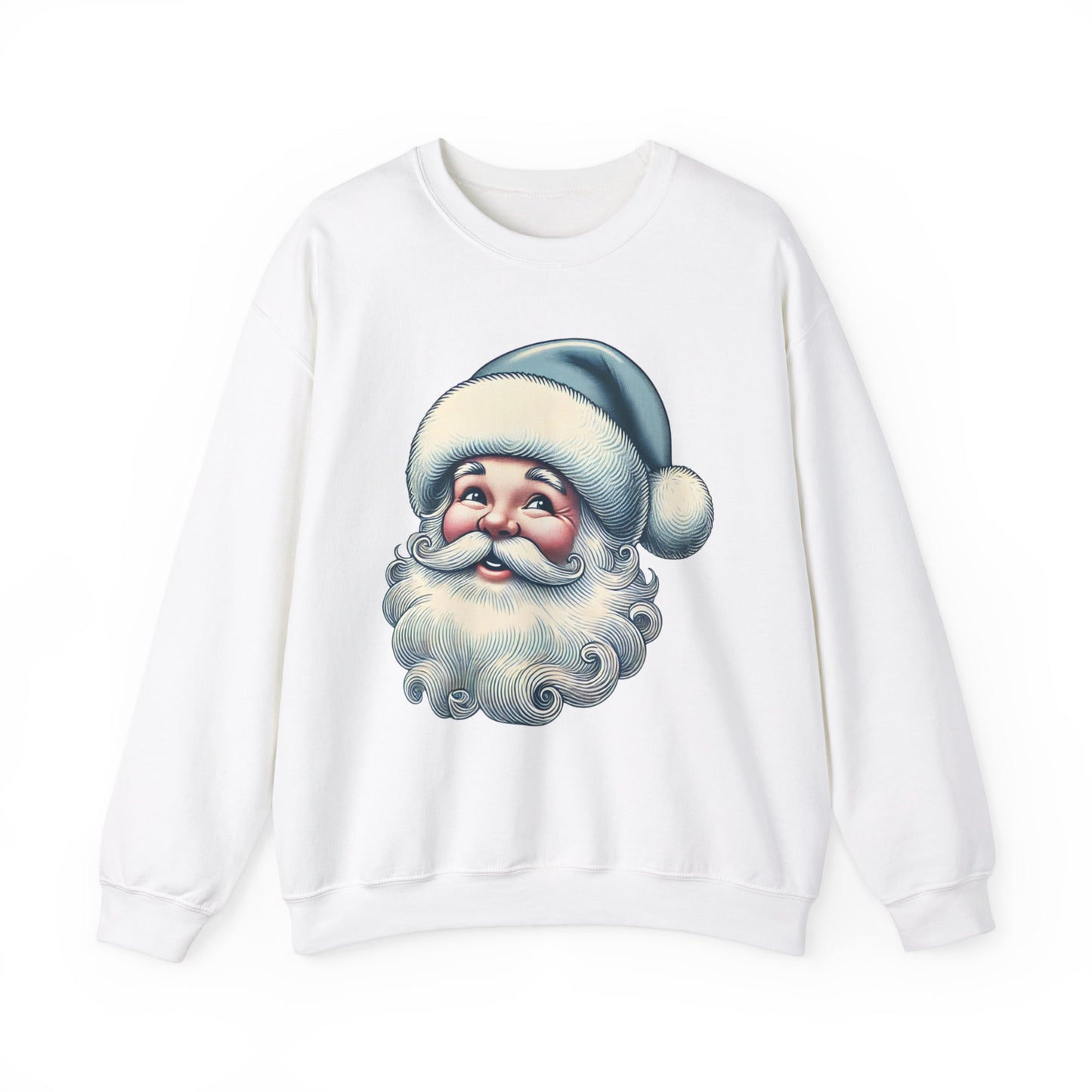 Vintage Santa Christmas Crewneck Sweatshirt – Festive Holiday Apparel