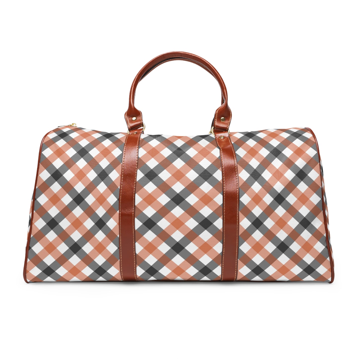 Stylish Plaid Waterproof Duffle Bag - Perfect for Any Occasion