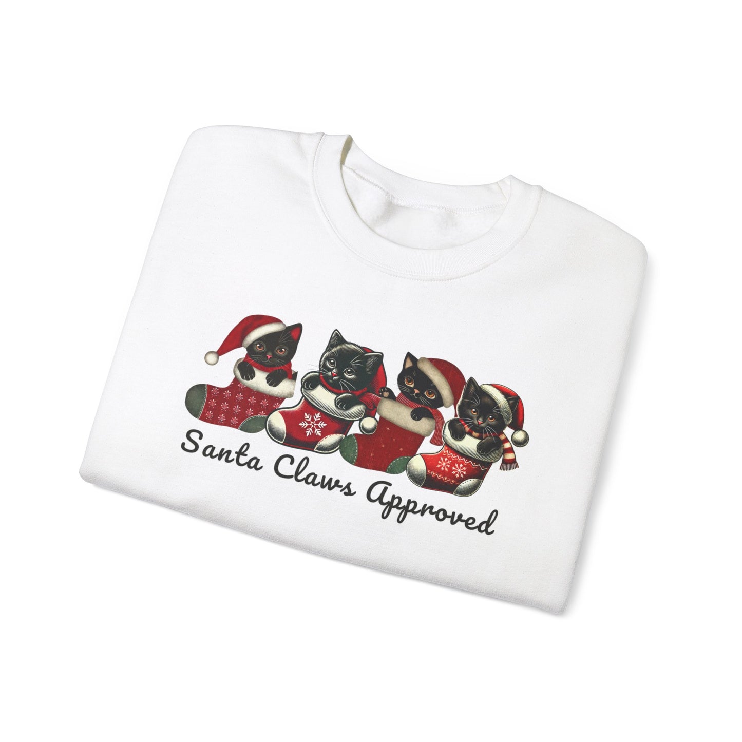 Santa Claws Approved Unisex Heavy Blend™ Crewneck Sweatshirt - Festive Holiday Apparel