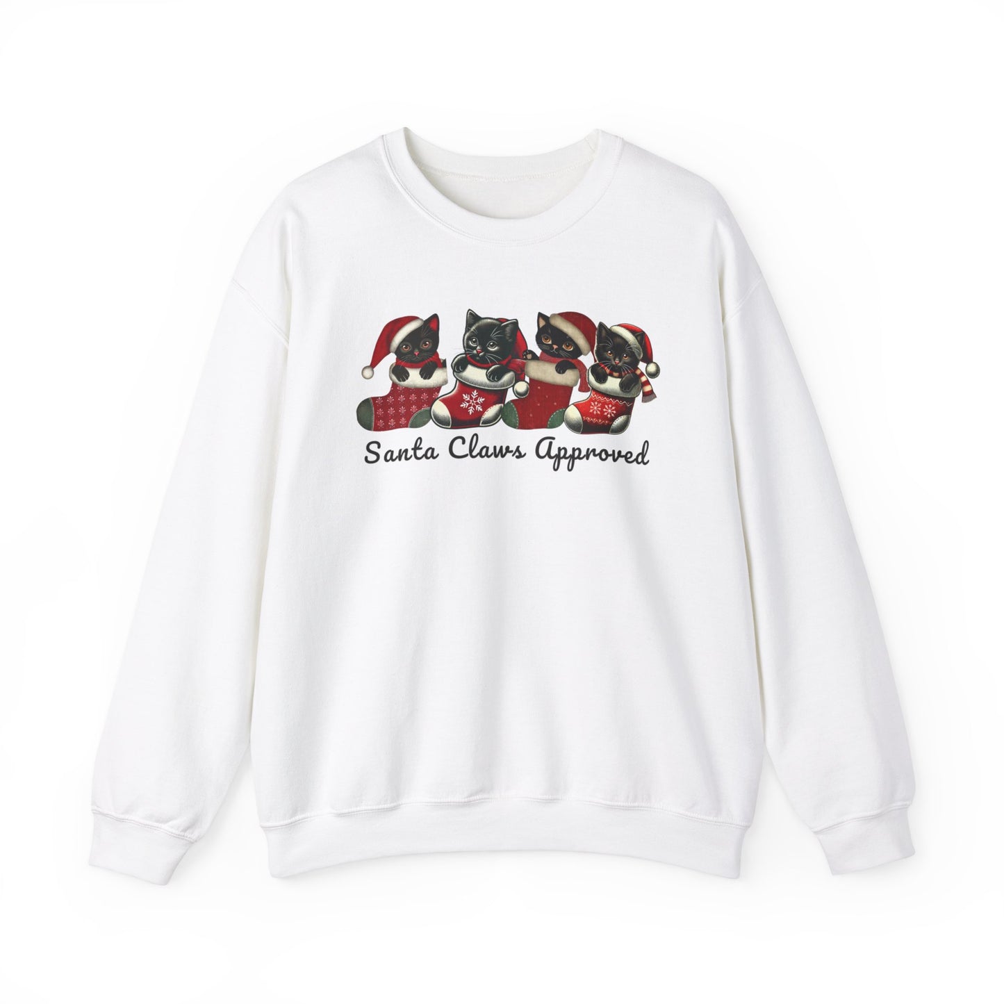 Santa Claws Approved Unisex Heavy Blend™ Crewneck Sweatshirt - Festive Holiday Apparel