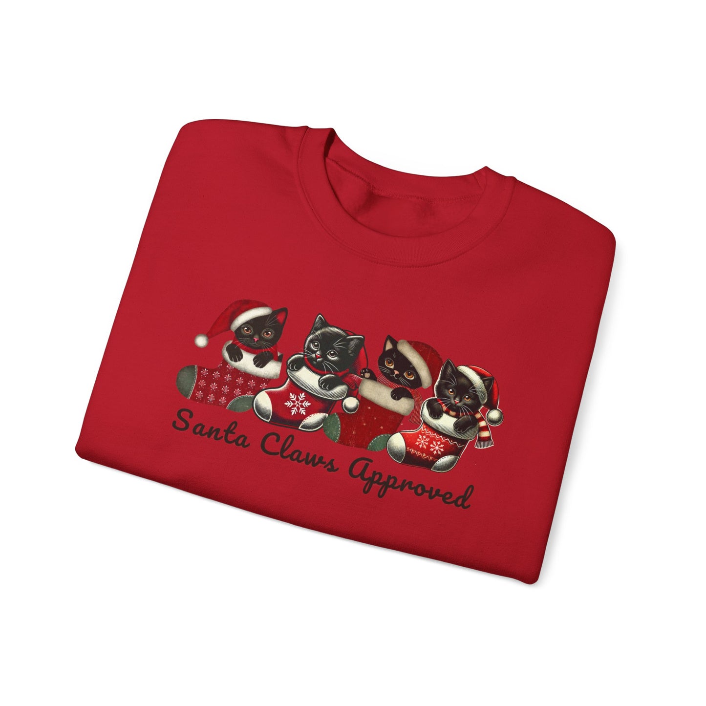 Santa Claws Approved Unisex Heavy Blend™ Crewneck Sweatshirt - Festive Holiday Apparel