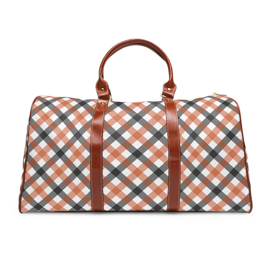 Stylish Plaid Waterproof Duffle Bag - Perfect for Any Occasion