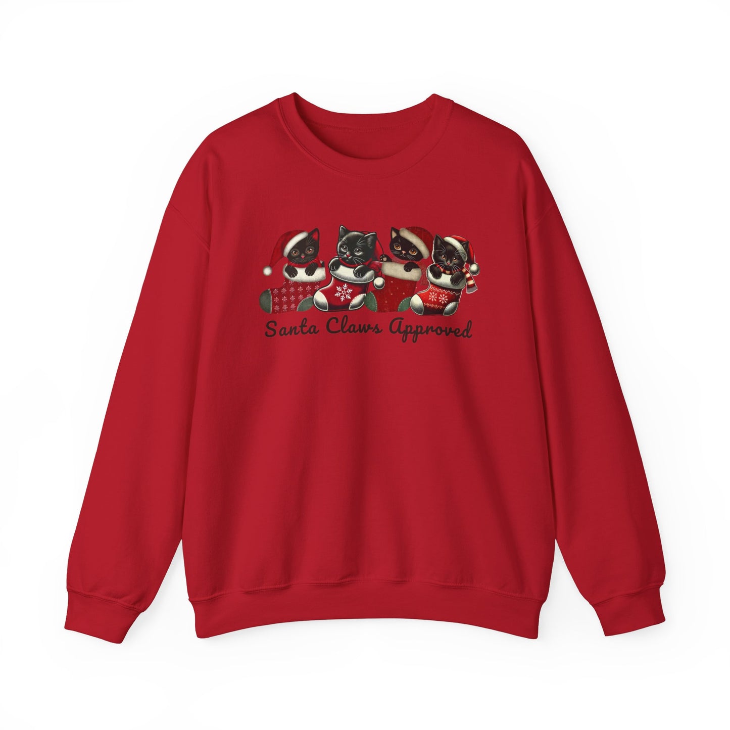 Santa Claws Approved Unisex Heavy Blend™ Crewneck Sweatshirt - Festive Holiday Apparel