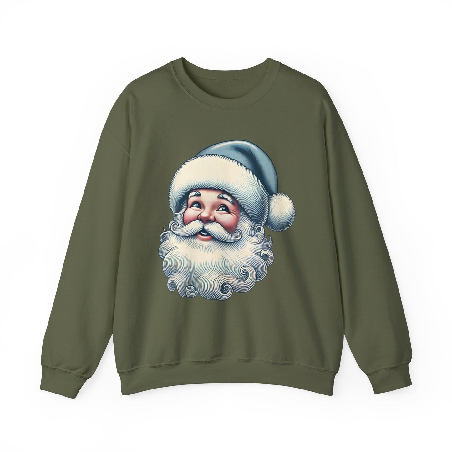 Vintage Santa Christmas Crewneck Sweatshirt – Festive Holiday Apparel