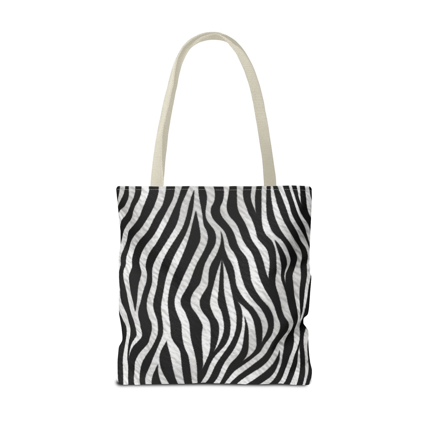 Modern Abstract Art Tote Bag - Vibrant Face Design & Zebra Print Reversible Style - Durable, Lightweight, Everyday Carry